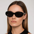 VSA25012 Custom Oval Acetate Vintage Women Polarized Light Weight Comfortable Sunglasses Wholesale Eyewear Manufacturer MegaBDM