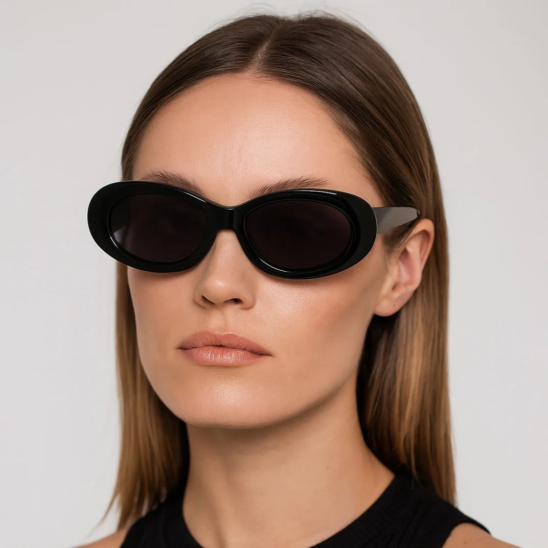 VSA25012 Custom Oval Acetate Vintage Women Polarized Light Weight Comfortable Sunglasses Wholesale Eyewear Manufacturer MegaBDM