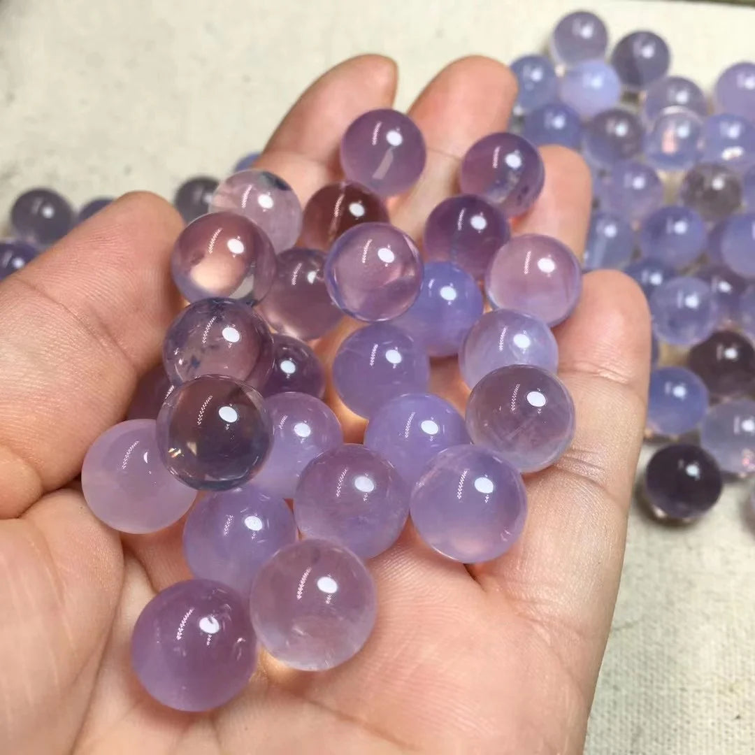 Crystals Healing Stones Ball Purple Jade Quartz Sphere Reiki Stone Crafts  for Meditation