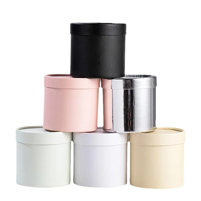 Eco Small Round Paper Tube Box for Flower Candy Custom Printed Wedding Chocolates and Sweets Kraft Paper Tube Packaging Boxes