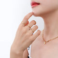 High Quality New Simple Design Titanium 316L Stainless Steel Ring for Women Jewelry