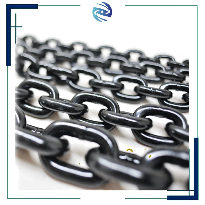 18mm 20mm Lift Chain Block Accessories G80 G100 Mining Binder Chain Blackened Alloy Steel Lifting Chain