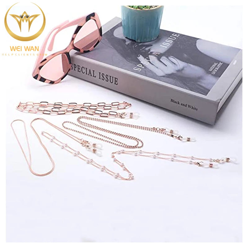 Sunglasses Acrylic Marvel Chain Eyewear Retainer Glasses Strap Holder Strap for Women Men