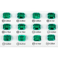 Rarity Factory Directsale Wholesale Emarald Loose Gemstones Green Gems 4*6mm to 8*10mm Nano Emerald Cut