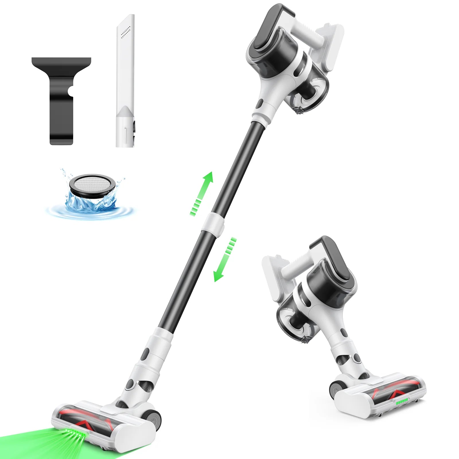 Moosoo S5Mate V10 Animal Cordless Vacuum Cleaner Oraimo Stick Vacuum Cordless Vacuum Cleaner With Anti-tangle Motorized Head