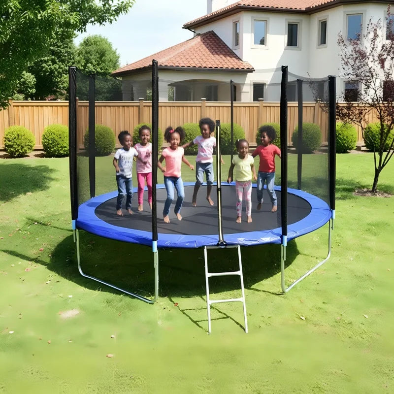 10ft Hot Selling Commercial Grade Foldable Fitness Trampoline Protective Net Durable PVC Steel Guard Safe Kids Indoor/Outdoor