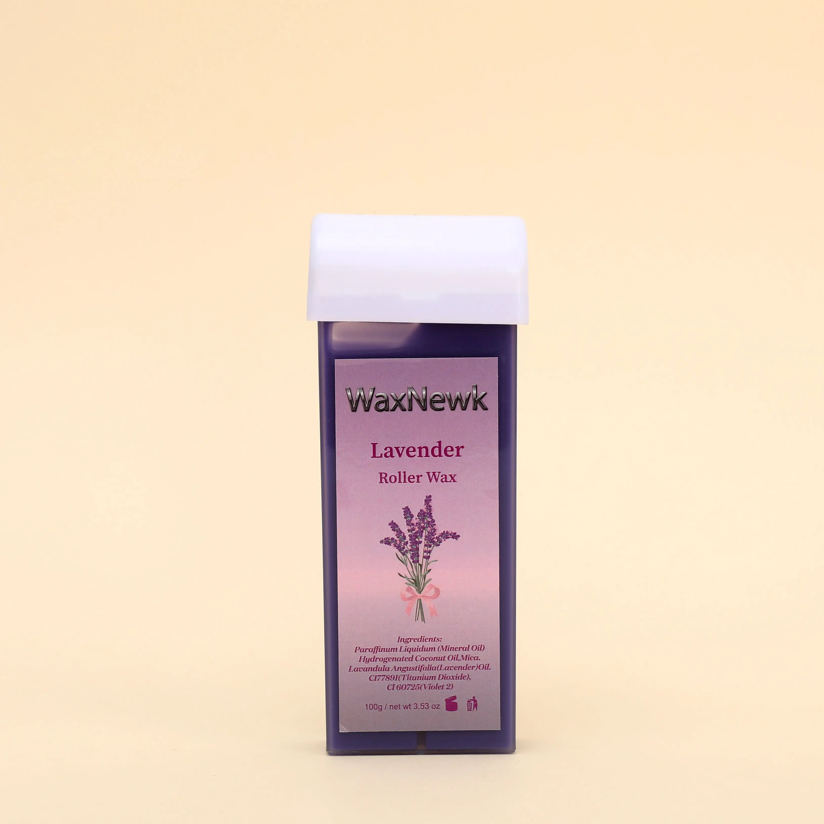 WaxNewK 100g Lavender Roll on Hot Film Hair Removal Hot Wax Wholesale Depilatory Wax for Body Hair Removal