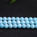 Wholesale Natural Smooth Stone Brazil Larimar Round Beads for Jewelry Making Stone Loose Beads Diy Bracelet Necklace