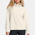 Women's Fleece Texture Half Zip Sweatshirts Raglan Sleeve Ribbed Hem Stand Collar Sweatshirts