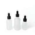 5ml-100ml Frosted Matte Glass Cosmetic Container Bottles Empty Essential Oil Packaging with Dropper for Eye Drops