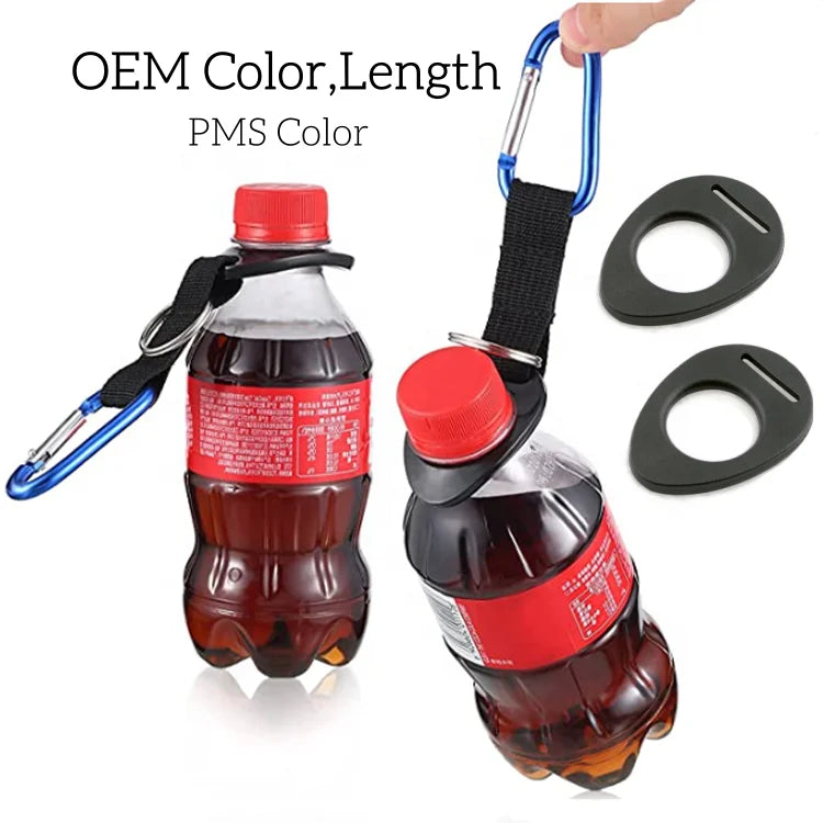 Soft Plastic Water Bottle Buckle Handle Water Plastic Bottle Hanger Mineral Water Bottle Ring Holder for Outdoor Bag Parts