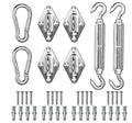 Sun Shade Sail Hardware Kit Anti-Rust Stainless Steel Hardware Triangular Shade Sails Installation