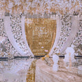 E-L208 Wholesale Wedding Decoration PVC Mirror Backdrop Panel Shimmer Sequin Wall for Wedding Backdrop