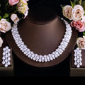 Glamorous Full Cubic Zirconia Pave Round Big Luxury Chunky Wedding Party Necklace Arabic Pakistani Bridal Pageant Jewelry Sets