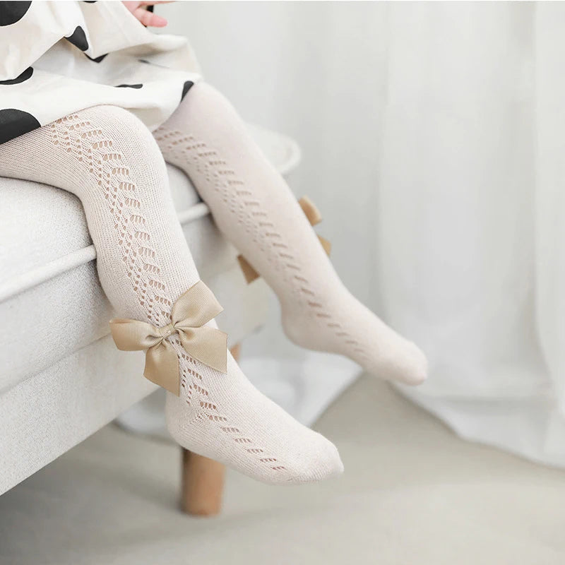 KonLee Printed Cotton Pantyhose for Girls Thicken Winter Leggings Stocking Pants Infant Baby Tights for Toddler Kids Summer