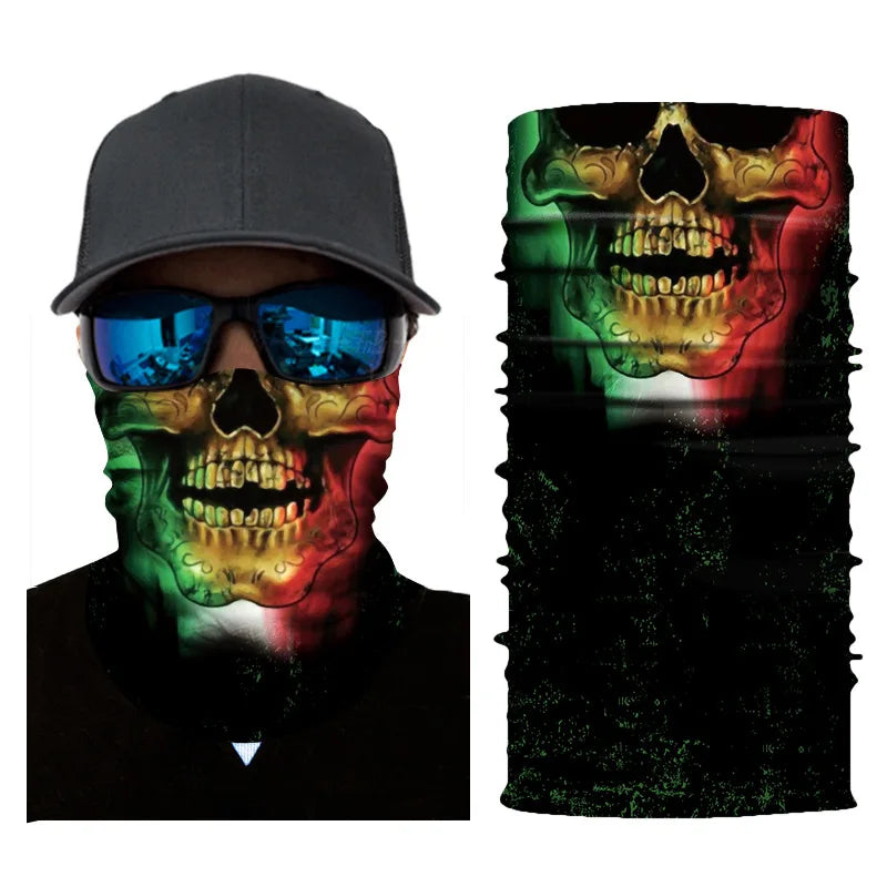 JSJM New Digital Printing Custom Motorcycle Magic Scarf Sunscreen Scarf Riding Mask