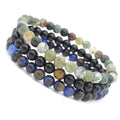 2021new 6mm Wheel Natural Stone Loose Beads Tiger Eye Agate Frosted Bracelet