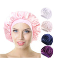 Fashion Women Bonnet and Wide Elastic Bands Designer Hair Bonnets Satin Bonnets With Logo Custom Long Hair Cap Hat