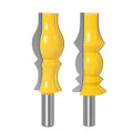 1/2"(12.7mm) 12mm Shank TCT Carbide Crown Ogee Woodworking Router Bits Milling Cutter Ceiling Skirting Molding for CNC Trimming