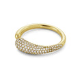 Milskye Women 925 Sterling Silver Jewelry Cubic Zirconia Adjustable Pave Diamond Ring