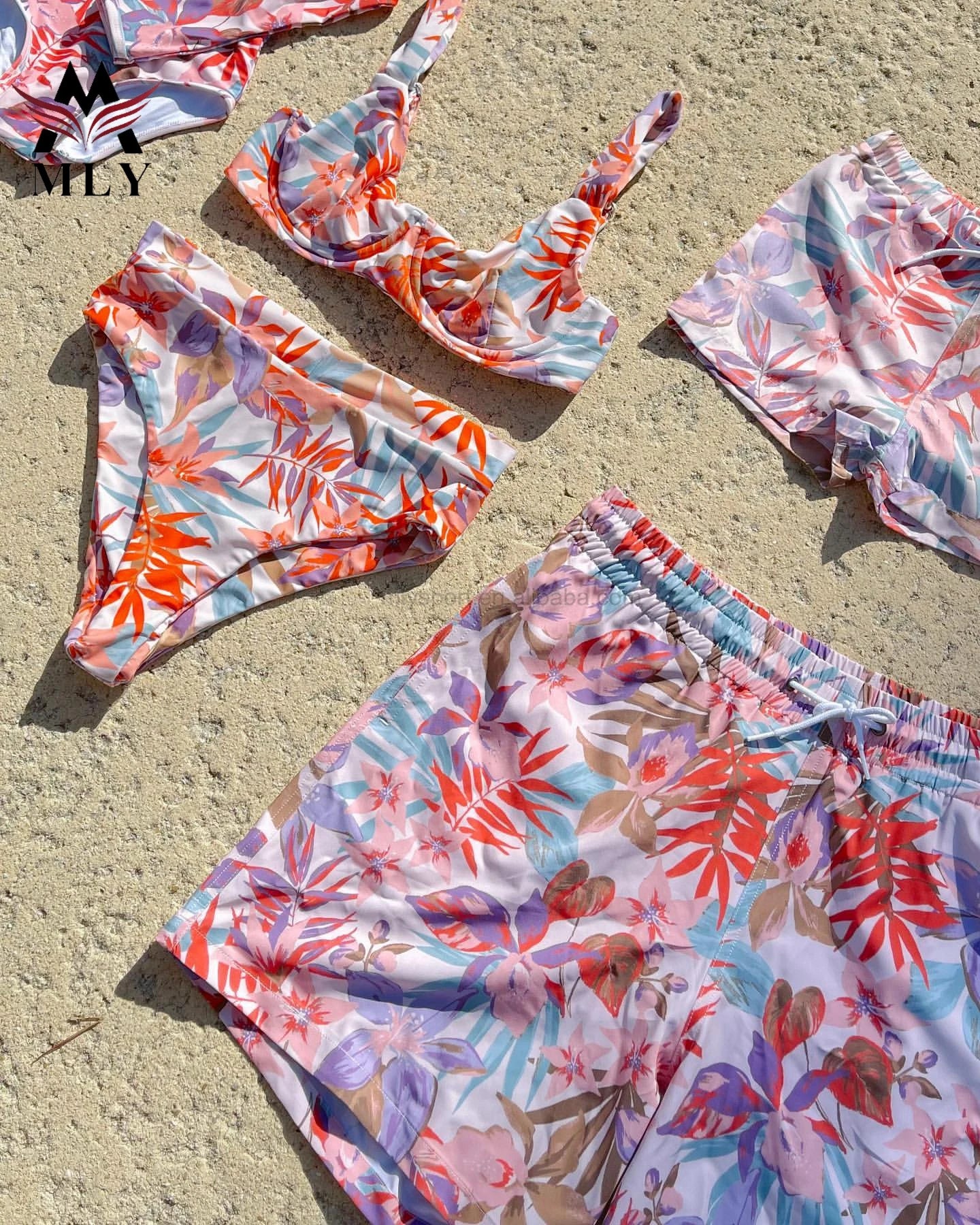 MLY New Custom Swimwear Swimsuit Two Piece Swimwear for Girls Children Swimwear