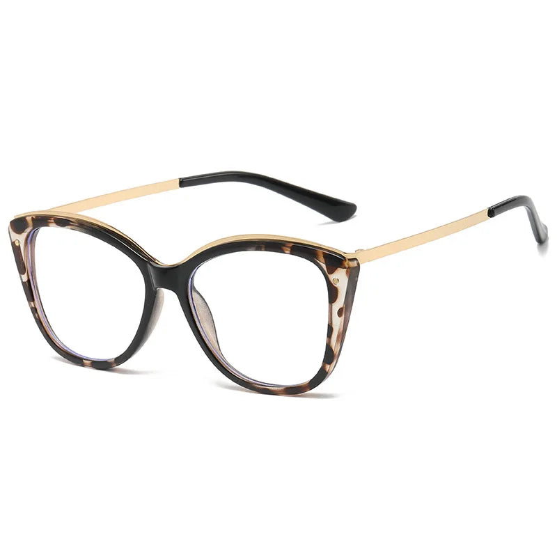 2026 Newest Personality Photochromic Anti Blue Light Glasses Custom Logo Metal Unisex Full Frame Retro Eyeglasses