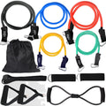 12Pcs/Set Latex Tubes Resistance Bands 150/100 LBS Home Gym Strength Training Pull Rope Yoga Tension Band Fitness Equipment