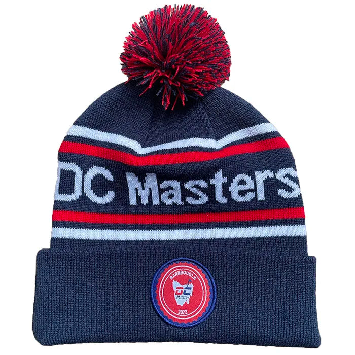 Custom Acrylic Jacquard Embroidery Patch Winter Warm Beanie Hat with Bobble Pom Pom Knitted for Men and Women for Beach Wear