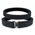DaPai Black 1.75 Inch Inner & Outer PALS Tactical Quick Release Heavy Duty Rigger Nylon Molle Belt Alloy Buckle Quick-drying