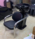 Modern Commercial Metal Barber Shop Salon Shampoo Station with Sink and Chair Customized Color 200KGS Capacity