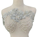 Handmade Beaded Crystal Drill Applique Ornaments Bridal Headdress Wedding Dress Accessories Turban Accessories