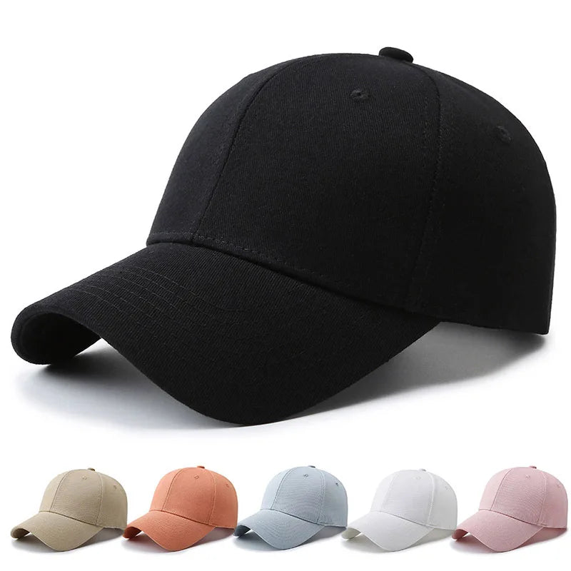 High Quality Curved Brim Baseball Cap Custom Logo Embroidery Fashionable Sporty Hat for Men Women Large Head Circumference