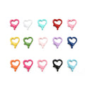 Love Heart Shape Lobster Clasp Hooks Candy Color Keychain Rings for DIY Charms Necklace Connector Jewelry Making