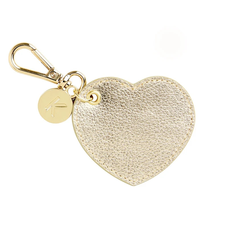 Custom Logo PU Leather Heart Shape Keychain for Mother's Day Gift Valentine's Day