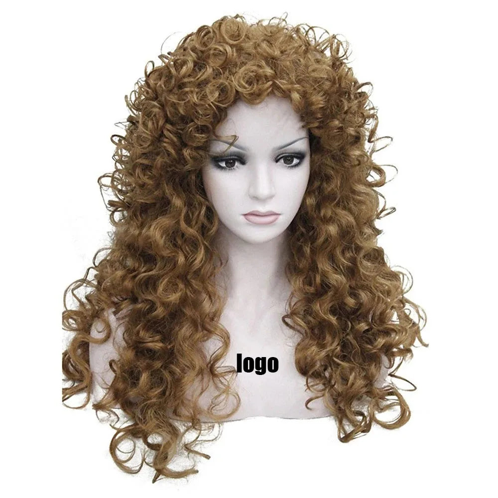 Hot Sale African Curly Hair Wigs Women Perruque Soft High-temperature Fiber Good Quality Factory Wholesale