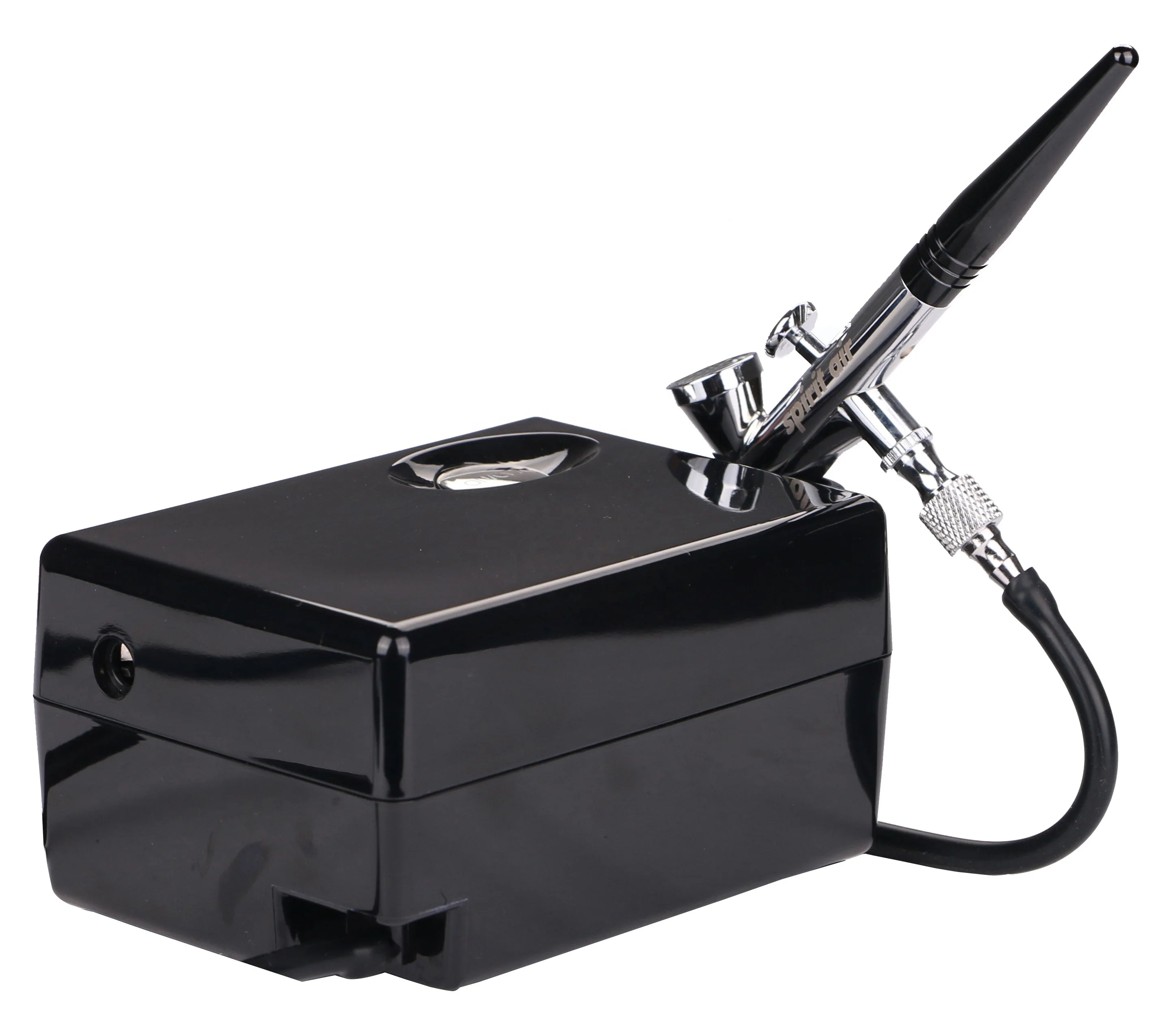 BT-16 Professional Rechargeable Copper Mini Airbrush Paint Kit Dual Action Air Compressor for Makeup Cake Decorating Art