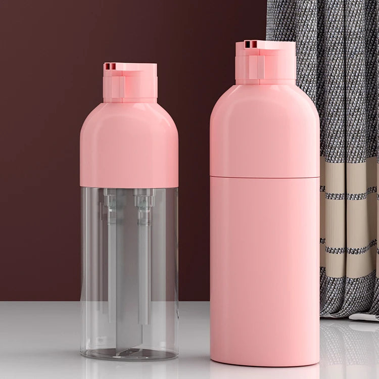 BORUI Multi-Size Dual Double Pump PET Plastic Shampoo and Conditioner Hair Dye Bottle with Pump Sprayer