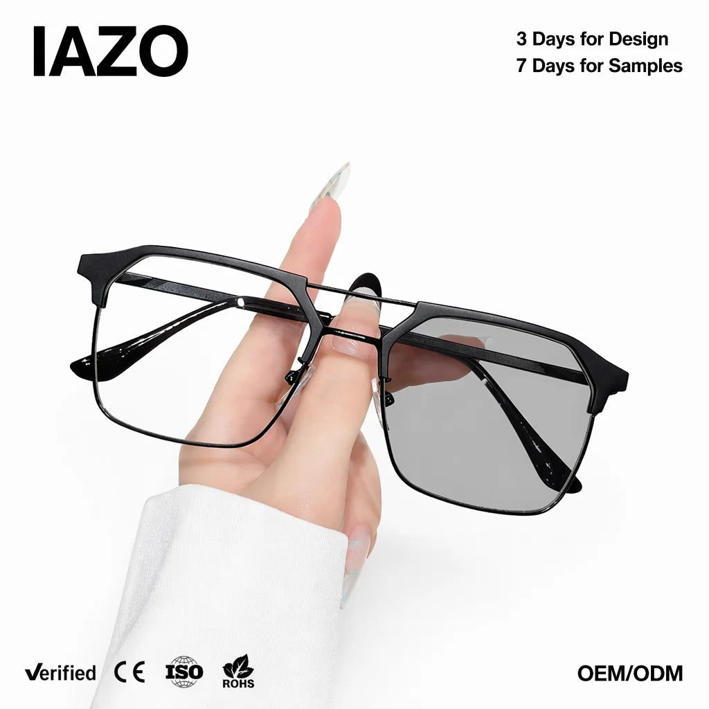 Half-frame Anti-blue Glasses Polarized Sunglasses  Anti Blue Blocking and Photochromic Glasses