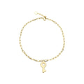 Hot Fashion 1000S Jewelry Bracelet Paper Clip Chain Gold K GOLD Chain & Link Bracelets with Key Accessory Bracelet 14K Solid