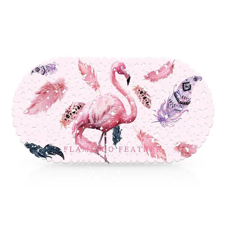Decorative Print Anti-Slip Shower Mat Stylish Safe Bathtub Mat for Bathroom Non Slip Strong Suction Bath Mat for Sower Safety