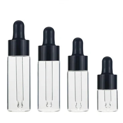 5ml 10ml 20ml 30ml 50ml Serum Glass Cosmetic Dropper Bottle White Dropper Bottle