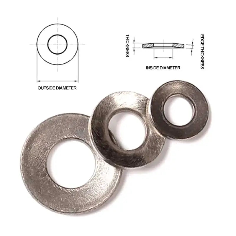 SUS304 M3-M24 DIN6796 Standard Galvanized Conical & Disc Spring Washers with Customized Service