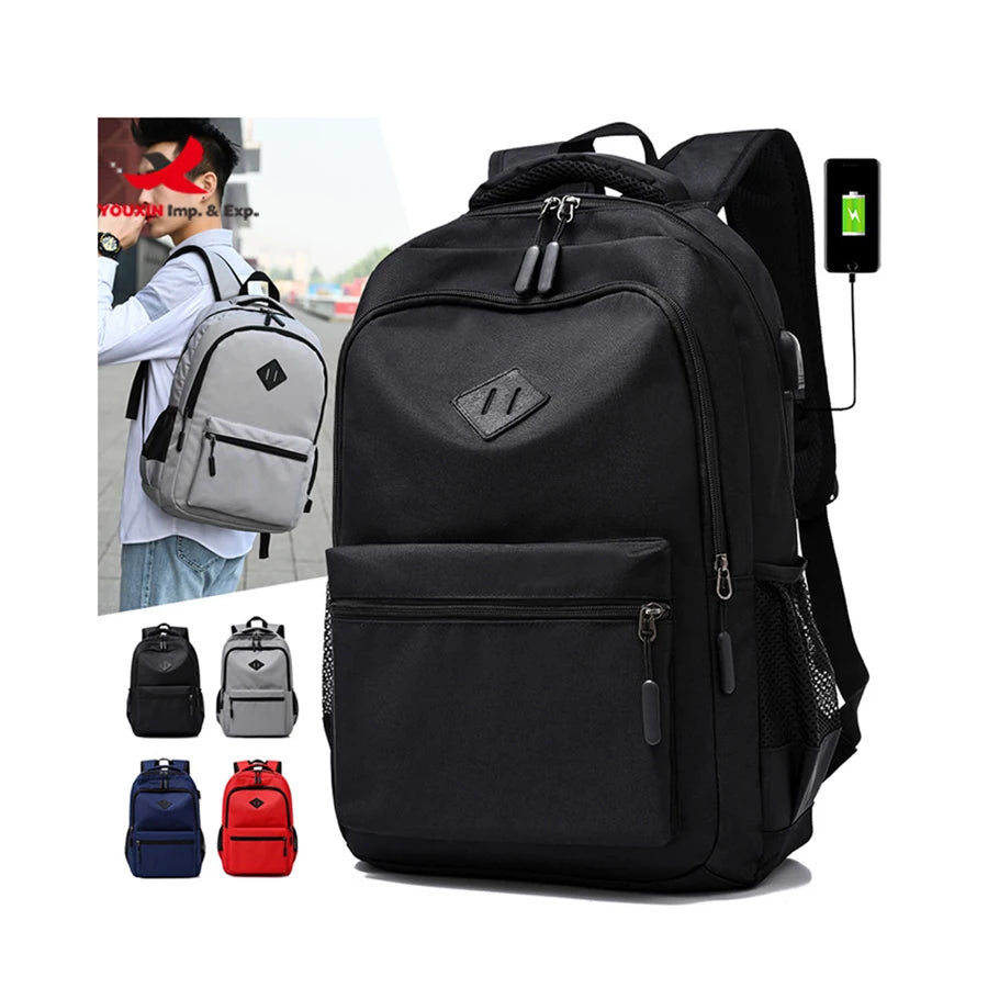 New Arrival Multifunctional School Bag Waterproof School Backpack with USB Charging Port