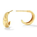 Milskye Spirit Engagement Jewelry for Women 925 Silver 14k Gold Plated White Zircon Polka Dot Hoops Earrings
