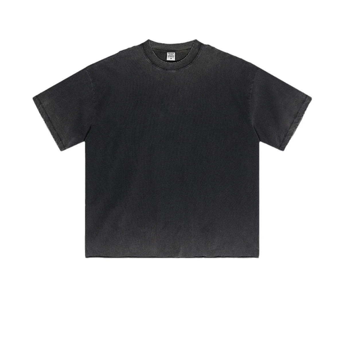 Evertop OEM High Street Heavyweight Old Washed Vintage Streetwear Tshirt 220-260G Linen Cotton Fried Snowflake Knitted 260 Grams