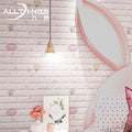 3D Deep Embossing Wallpaper Brick Panels PE Foam Wall Stickers for Kids Room Artificial Brick Wall Panels for Home Decoration