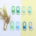 Small Colorful Snap Dog Hook Zinc Alloy Metal Key Chain Hooks