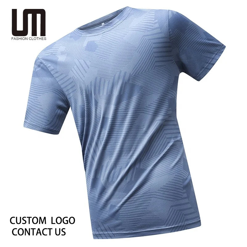 OEM Wholesale New Ice Silk T Shirt Breathable Sports Fitness Casual Tee Soft Comfortable Lightweight Running Gym Tops