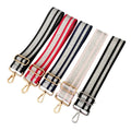 Meetee B-J337 Fashion 5cm Stripe Wide Shoulder Handbag Accessories Crossbody Adjustable Nylon Bag Strap Replacement for Bag
