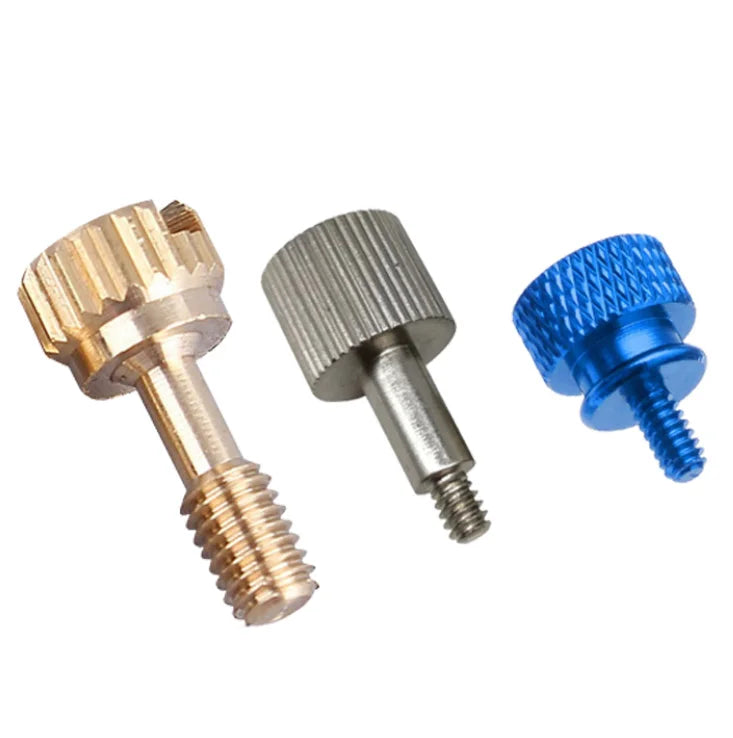 Custom Metric Oval M3 M4 M5 High Head Brass Stainless Steel Knurled Collar Thumb Screw